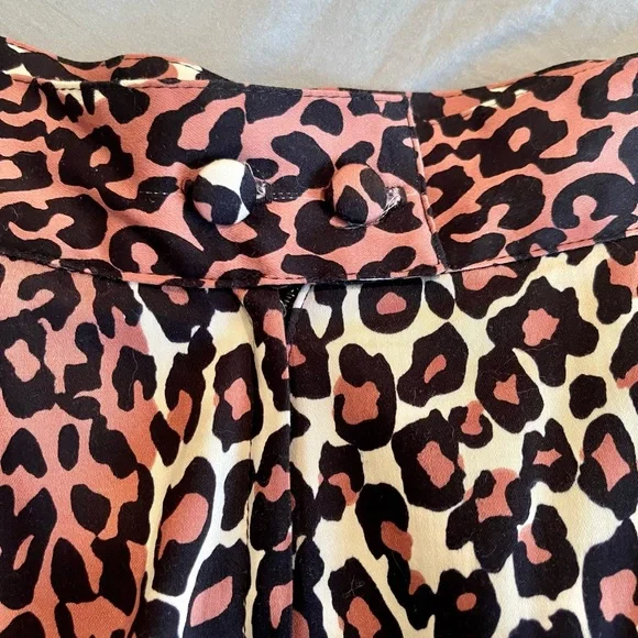 Deadly Dames Micheline Pit Vixen Leopard Wiggle Skirt - Picture 3 of 3